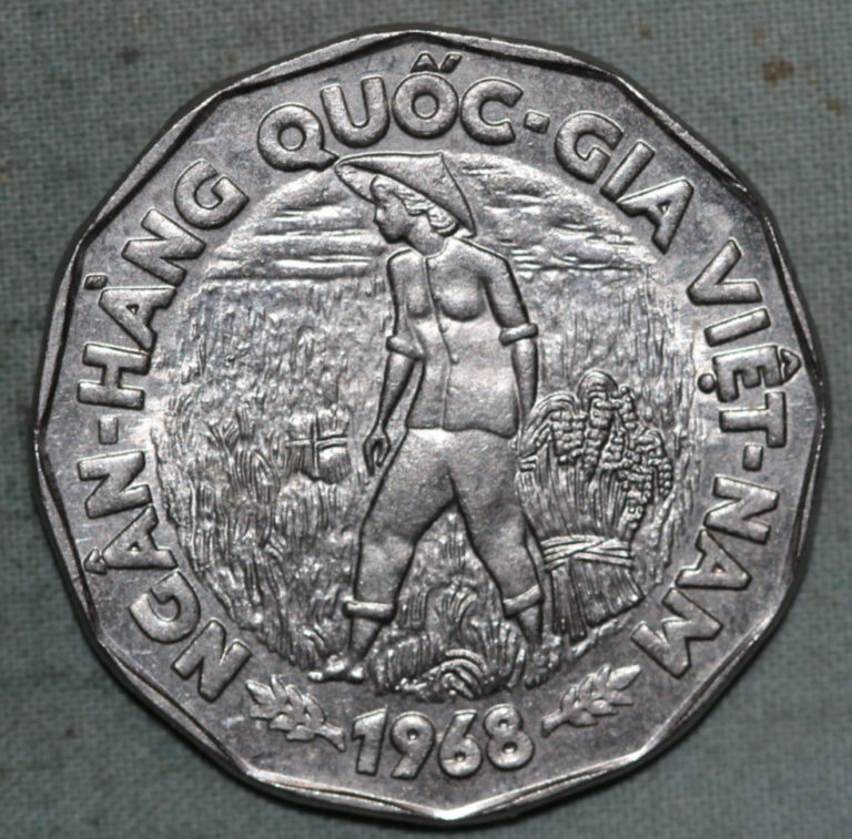 Read more about the article South Vietnam 20 Dong – 1968 – Nickel Clad Steel Coin – KM# 10