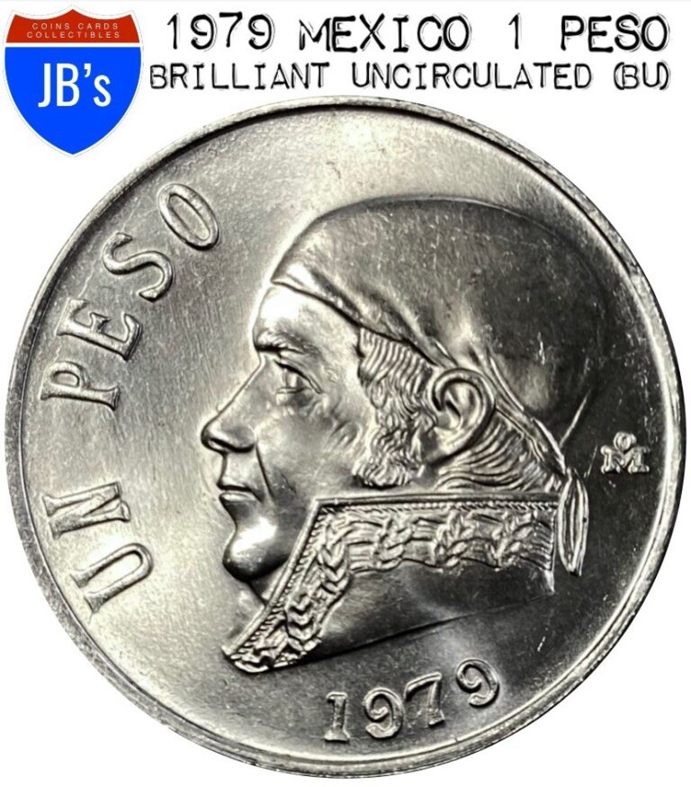 Read more about the article 1979 Mexico Un (One) Peso Coin – BRILLIANT UNCIRCULATED (BU)