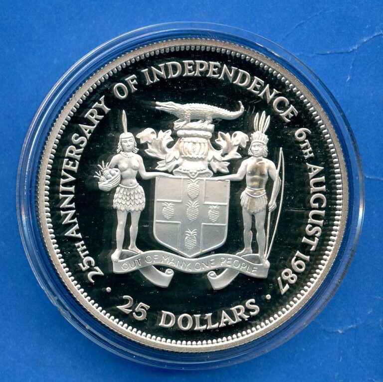 Read more about the article 1987 Silver Jamaica 25th Anniversary of Independence $25 Proof Coin 37.78g