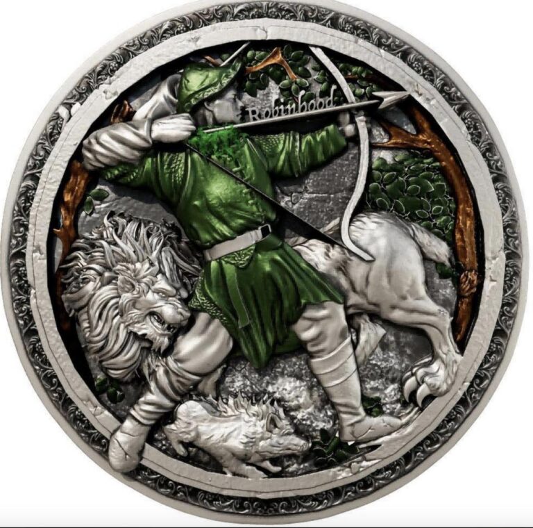Read more about the article ROBIN HOOD 2 Oz Silver Coin 2000 Francs Cameroon 2025