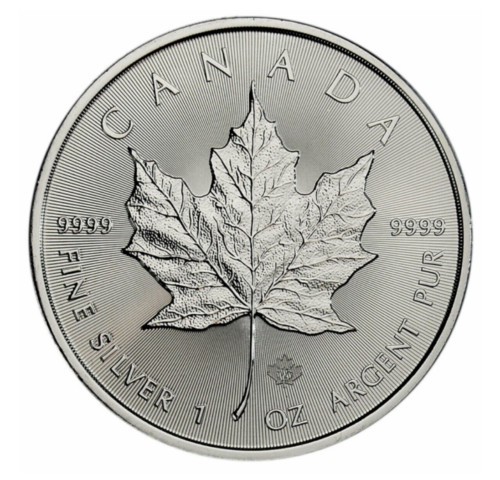 Read more about the article 2021 1 oz .9999 silver Canadian Maple leaf BU coin in capsule🎇