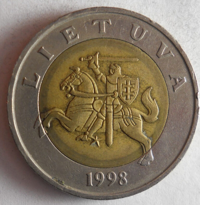 Read more about the article 1999 LITHUANIA 5 LITAI – Excellent Coin – FREE SHIP – Bin #180