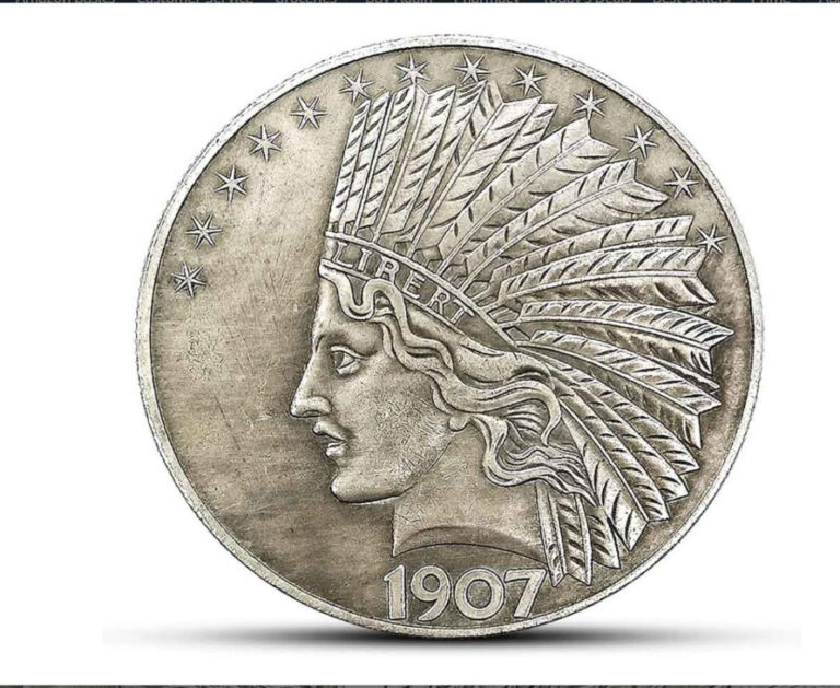 Read more about the article Antique Liberty Indian Head 10 Dollar Coin Uncirculated Morgan Dollar Rare Hi..