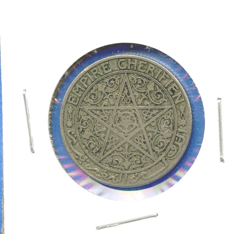 Read more about the article Morocco Cherifien Empire 1 Franc Coin with Pentagon