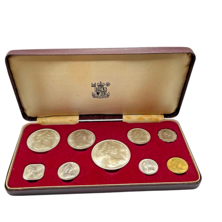 Read more about the article 1966 Bahama Islands 9 Coin Silver Uncirculated Set ~ Royal Mint ~ Limited Ed.