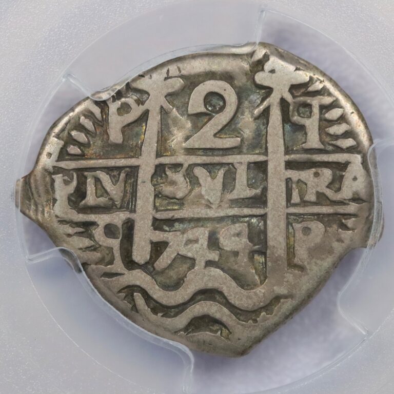 Read more about the article 1744-P q 2 Bolivia 2 Real Cob Calico-932 – PCGS VF 25
