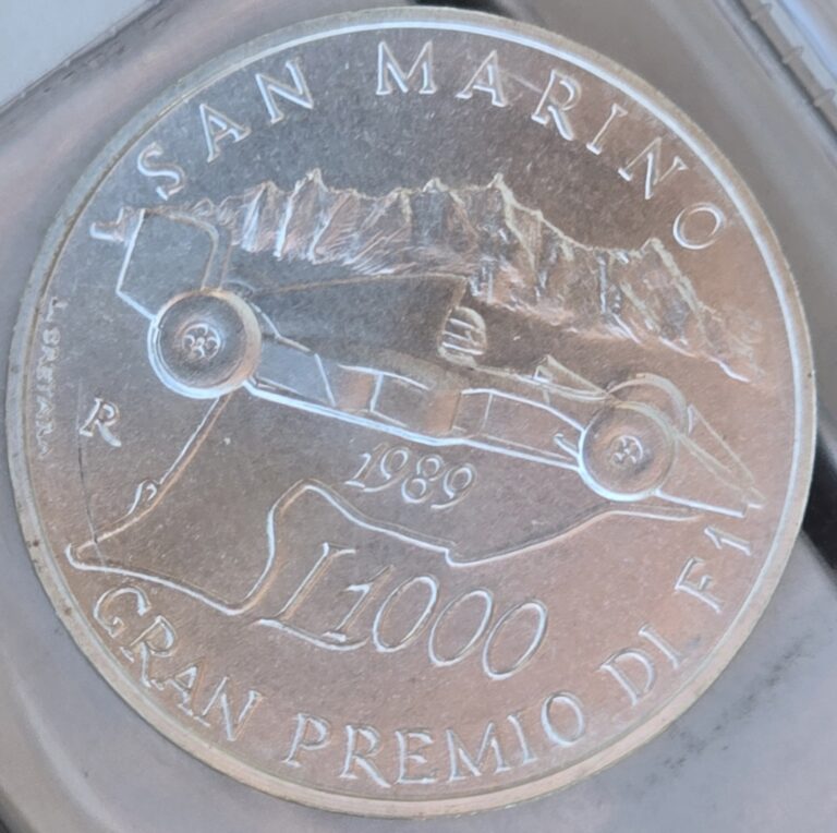 Read more about the article Choice/Gem BU San Marino 1989 R 1000 Lire Silver Coin – Mint Sealed