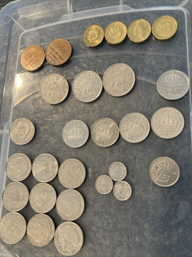 Read more about the article Mixed COIN LOT Sweden Krona Old And New Swedish Coins Lot Of Sverige. ID3