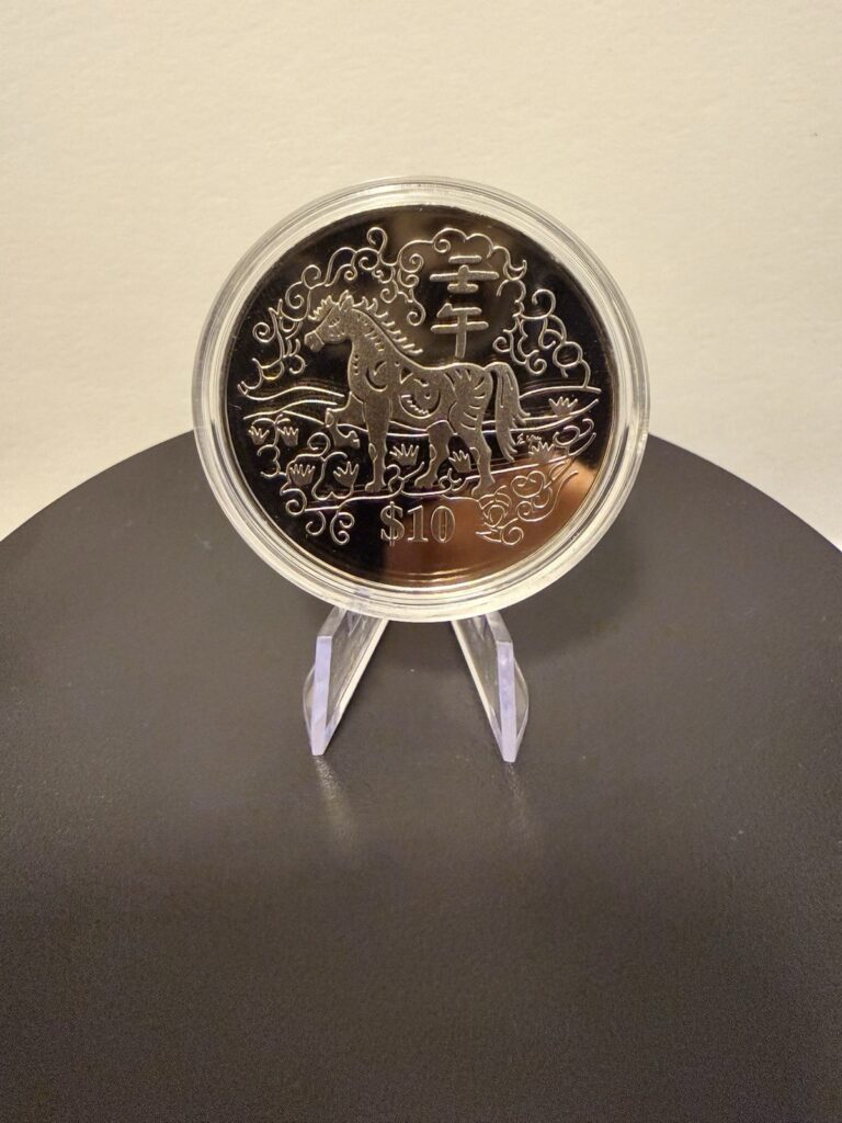 Read more about the article Singapore 2002 YEAR OF THE HORSE Cupro-Nickel $10 Coin
