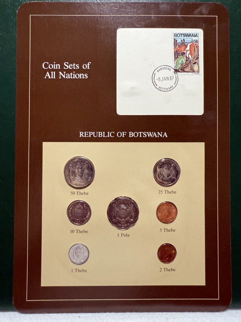 Read more about the article Franklin Mint Coins Of All Nations Set – Botswana 7 coins with card