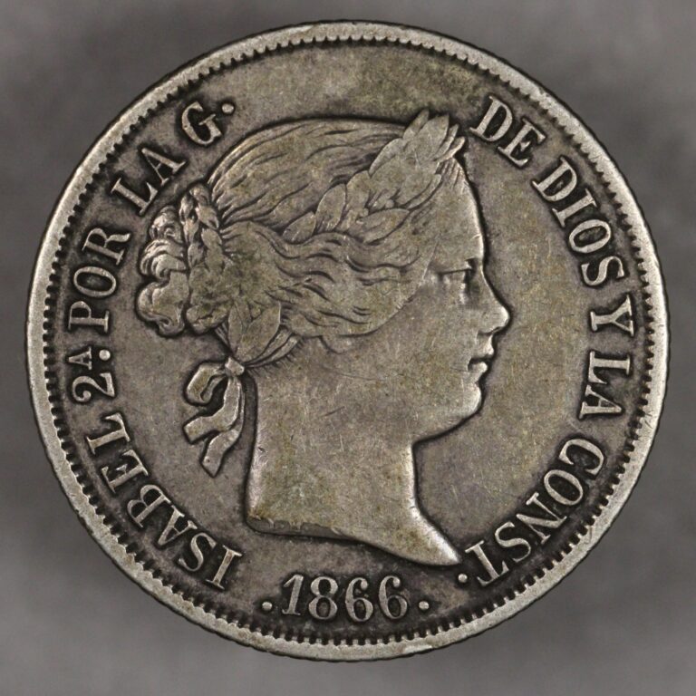 Read more about the article 1866 Spain Silver 40 Centimos