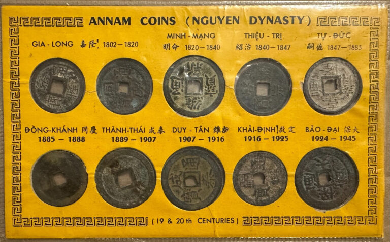 Read more about the article Vietnam/Annam Minh Mang ( Nguyen Dynasty  1802-1945) 10 Different Coins
