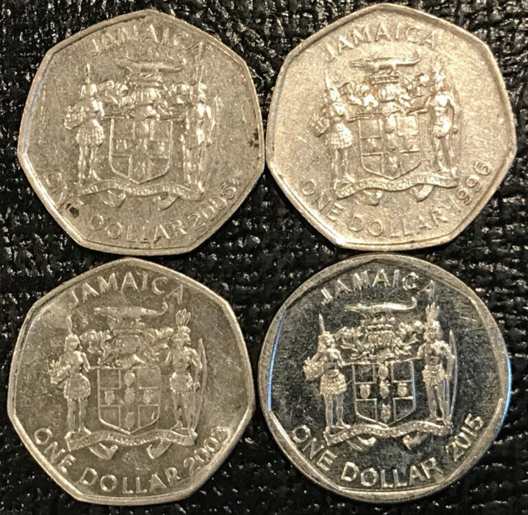 Read more about the article JAMAICA ONE DOLLAR COINS-1996 2003 2005 2015-APR012