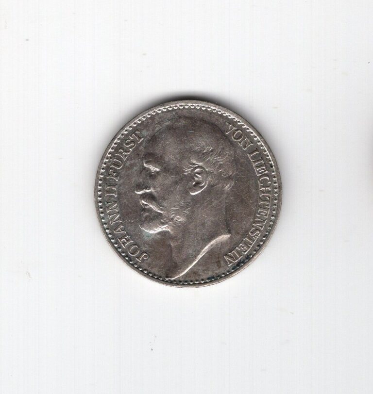 Read more about the article Liechtenstein 1915 Johann II 1Kr silver coin