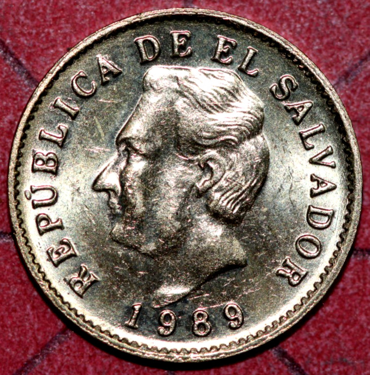 Read more about the article El Salvador 1989 Centavo Francisco Morazan-Foreign Coin 15mm