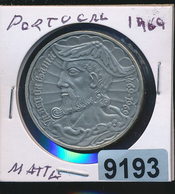 Read more about the article PORTUGAL – RARE -1969 – SILVER 50 ESCUDAS – ONLY 400 MADE – #9193