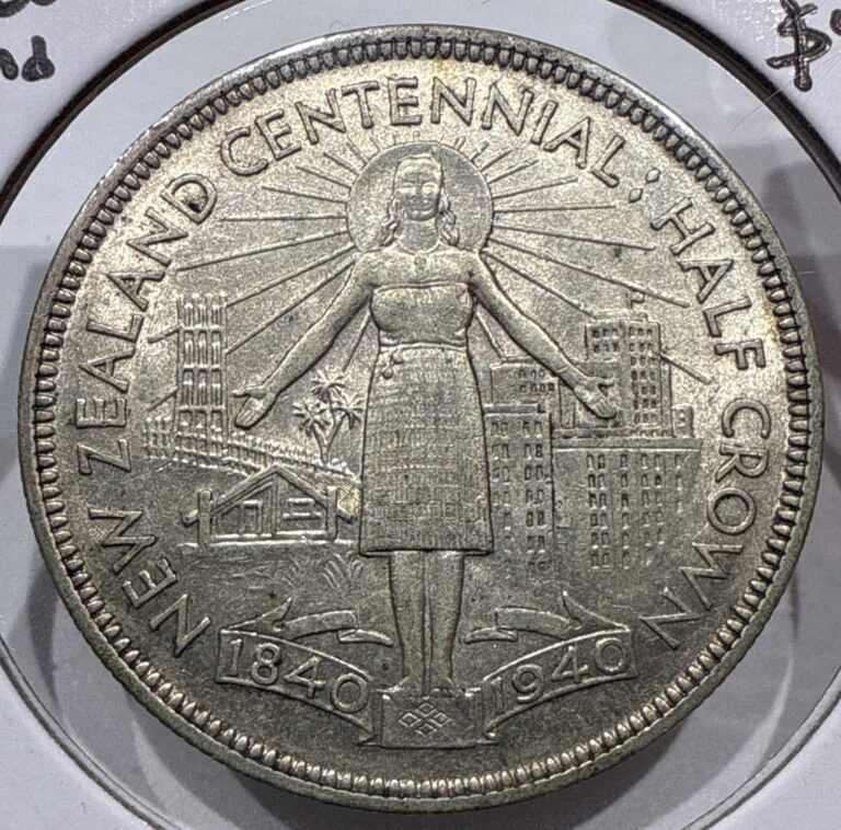 Read more about the article 1940 Half Crown New Zealand 1/2 Crown Silver Coin