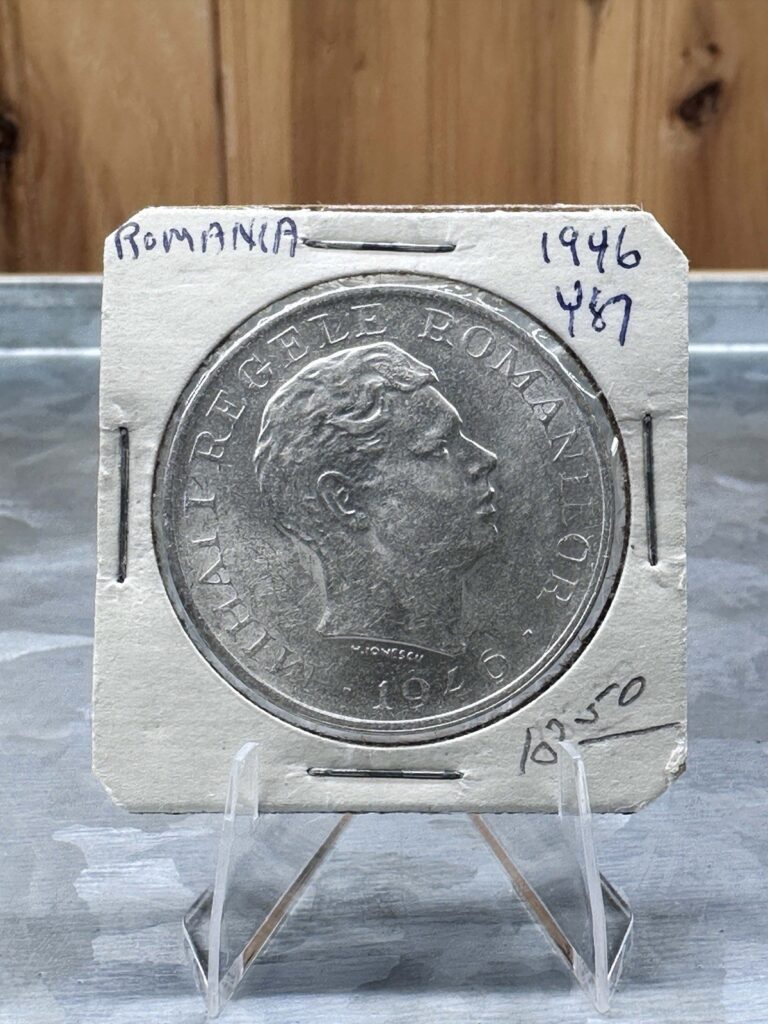 Read more about the article 1946  Romania  Silver 100 000 Lei Coin⭐️Silver Variety