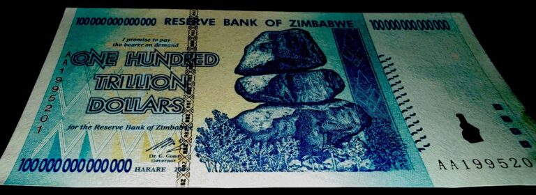 Read more about the article Zimbabwe 100 Trillion Dollars 2008 AA P-91 Banknote New UNC Zim Currency w/COA