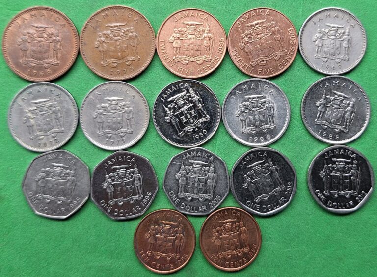 Read more about the article Lot 17 Different Old Jamaica Coins 1969-2012 Vintage World Foreign !