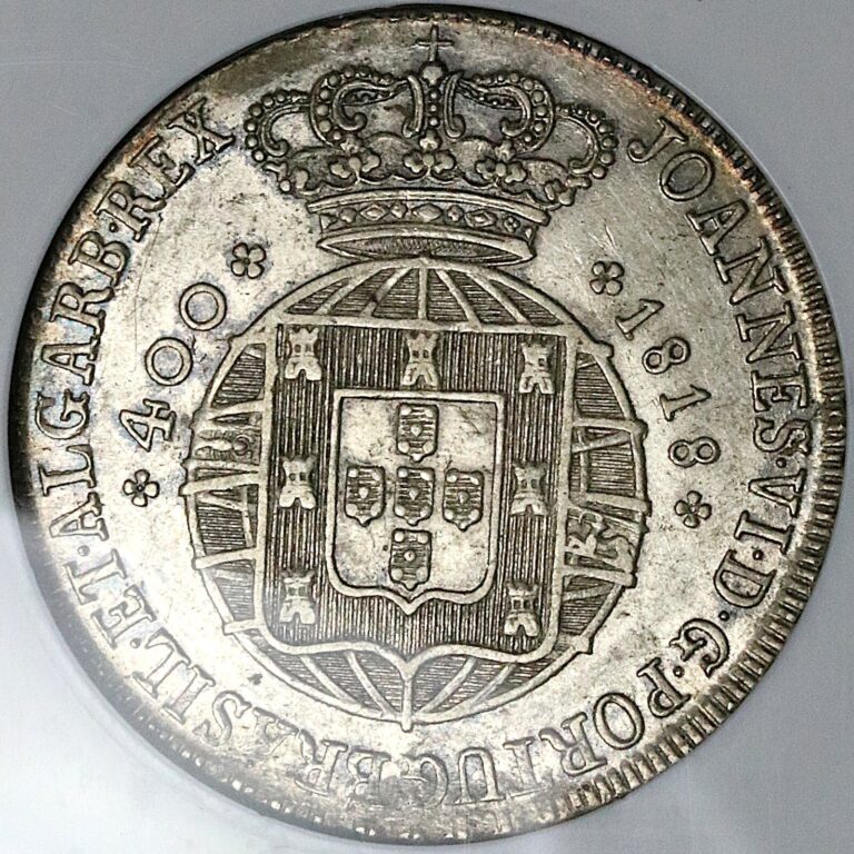 Read more about the article 1818 NGC XF 45 Portugal John VI 400 Reis Lisbon Mint Silver Coin (25042601C)