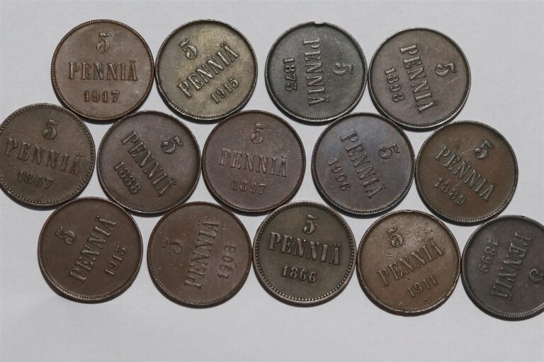 Read more about the article 🧭 🇫🇮 FINLAND 5 PENNIA COIN COLLECTION B89 #1 XJ1