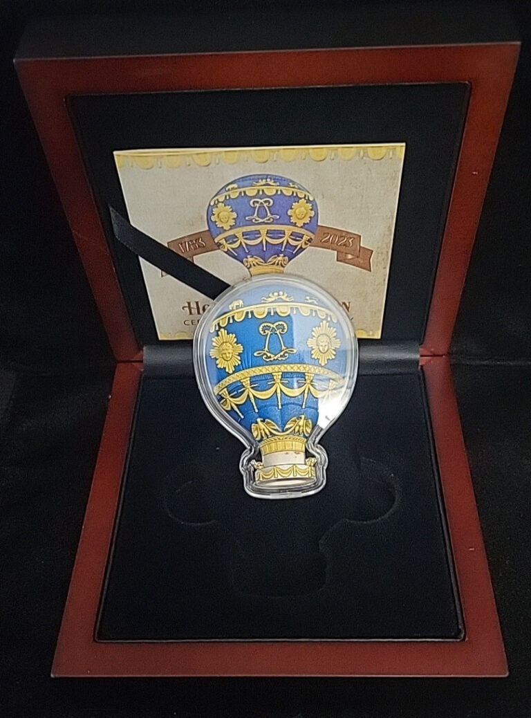Read more about the article 2023 Burundi Hot Air Balloon 2 oz Silver Coin OGP | See Pics