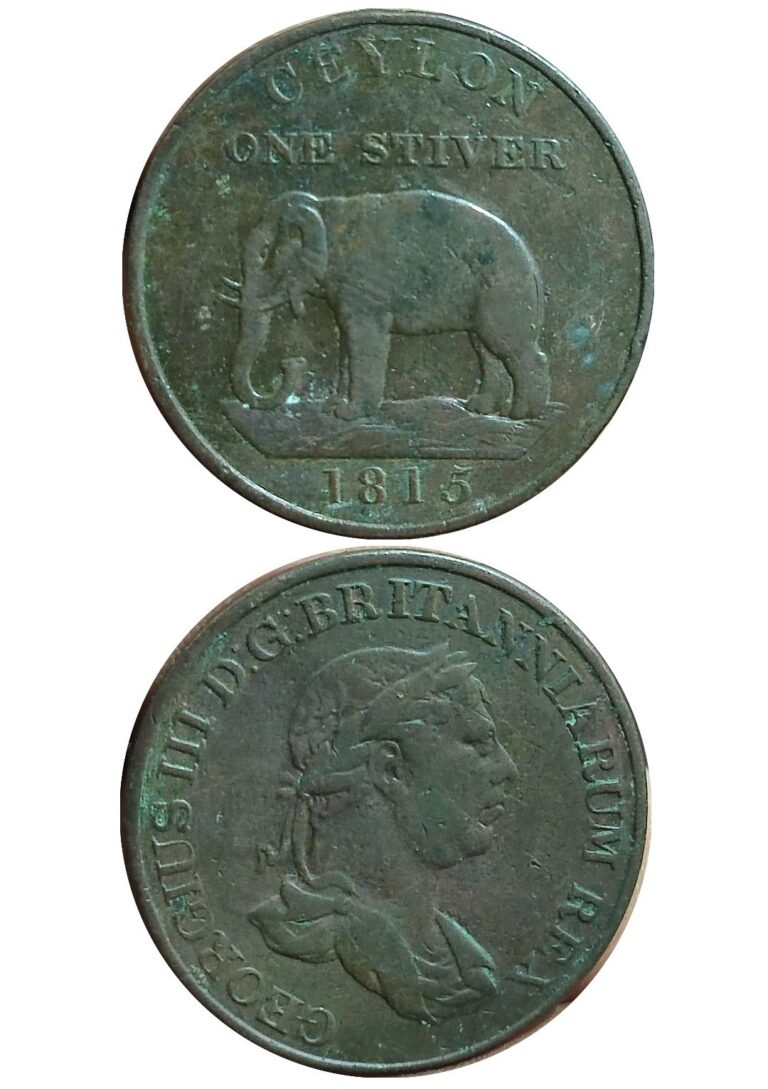 Read more about the article Sri Lanka – Ceylon Coin Elephant One Stiver (1815)