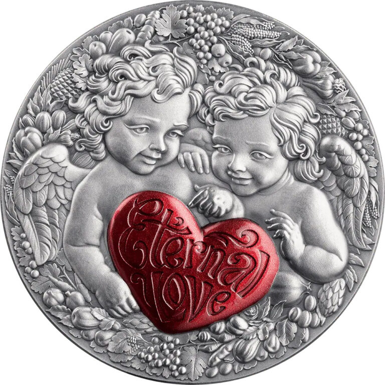 Read more about the article 2026 Cameroon Celestial Beauty Eternal Love 1 oz Silver Antiqued Coin