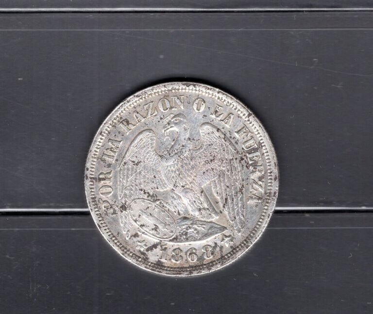 Read more about the article Chile 1868 1 Peso silver coin