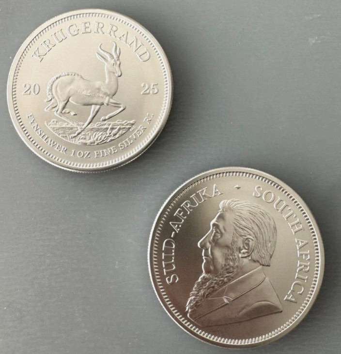 Read more about the article Silver 2025 South Africa Silver Krugerrand 1 oz 1 Rand coin