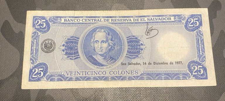 Read more about the article El Salvador 25 Cólones 1976