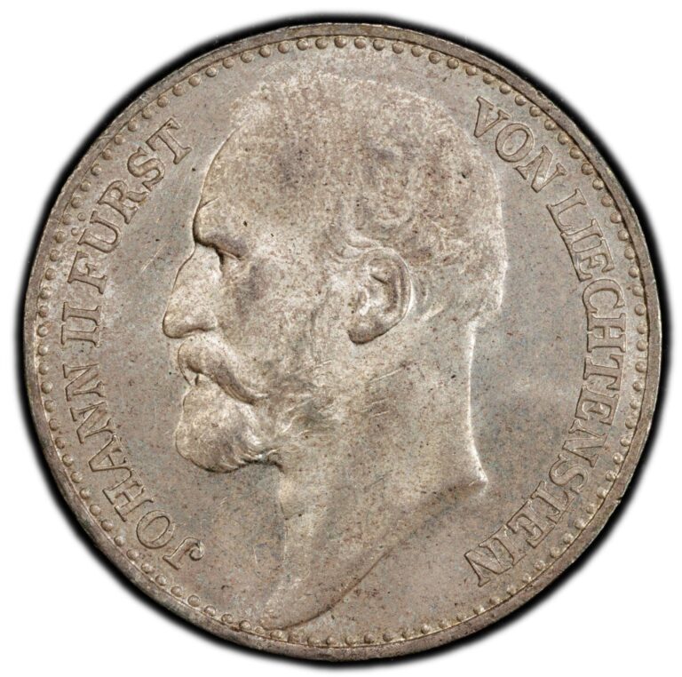 Read more about the article Liechtenstein – 1915 Johann II Krone – PCGS MS65 – SUPER TONING – ONLY 1 FINER
