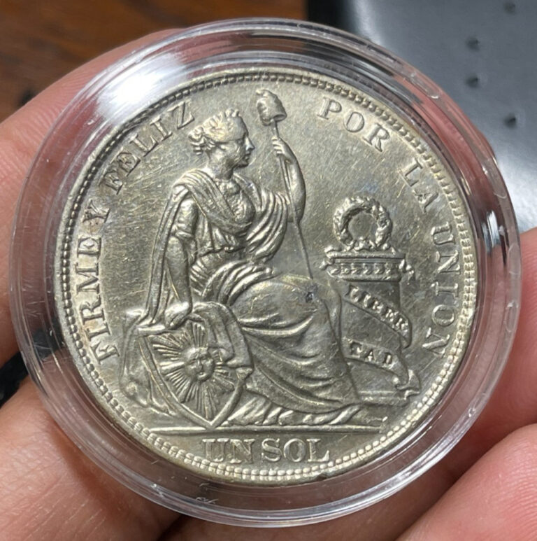 Read more about the article 1916 Peru One Sol Silver Coin Excellent Condition High Value