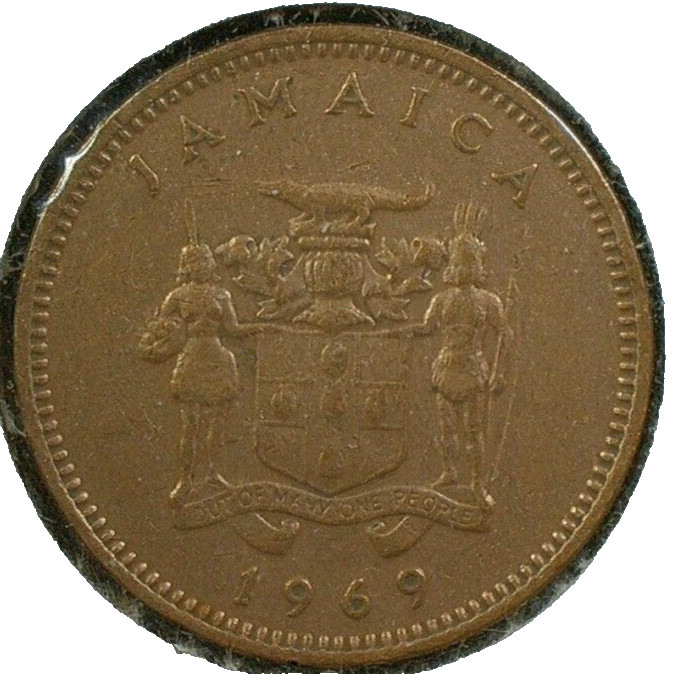 Read more about the article WORLD COIN SALE-1969 JAMAICA 1 CENT-BRONZE COMPOSITION COIN-KM#45