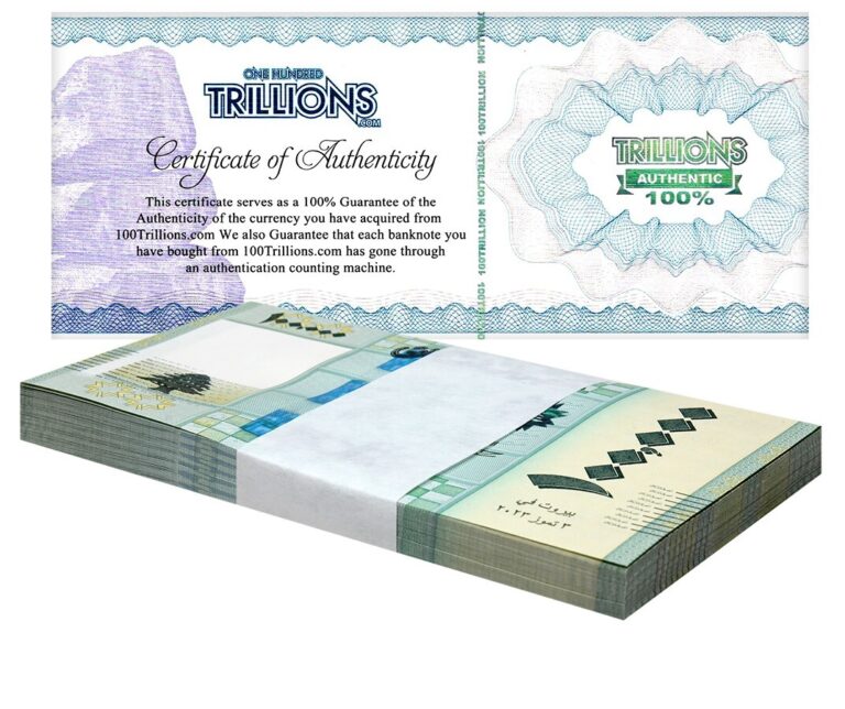 Read more about the article Lebanon 100 000 Livres Banknote  2023  UNC USA SELLER  100 NOTES