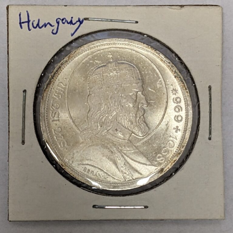 Read more about the article 1938 Hungary .640 Fine Silver 5 Pengo Uncirculated