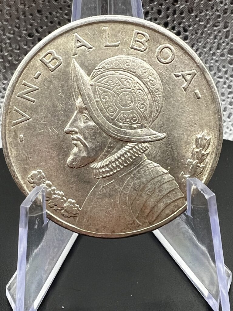 Read more about the article 1934 ONE BALBOA PANAMA   90% SILVER UNCIRCULATED COIN HIGH GRADE SOME TONING