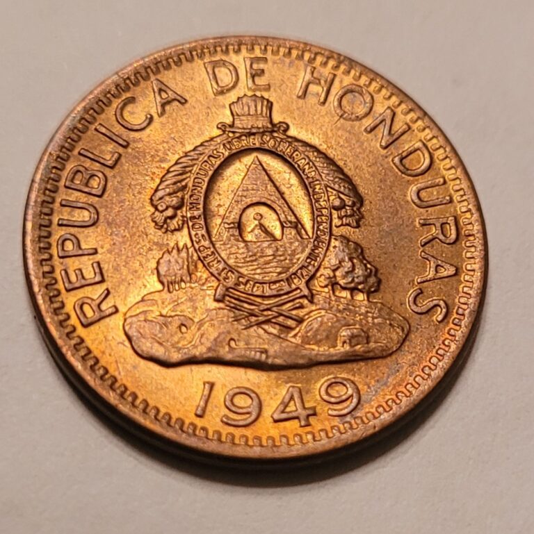 Read more about the article 1949 Republica Honduras 2 Centavos Philadelphia Mint World Coin RARE FINE CONDIT