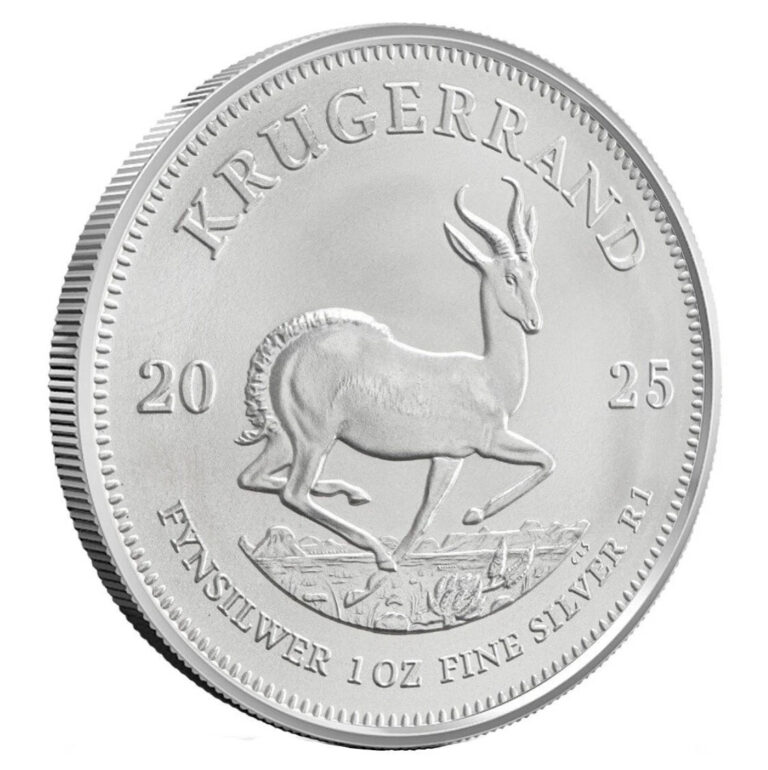 Read more about the article 2025 South Africa 1 oz 999 Silver Krugerrand Coin BU – In Stock