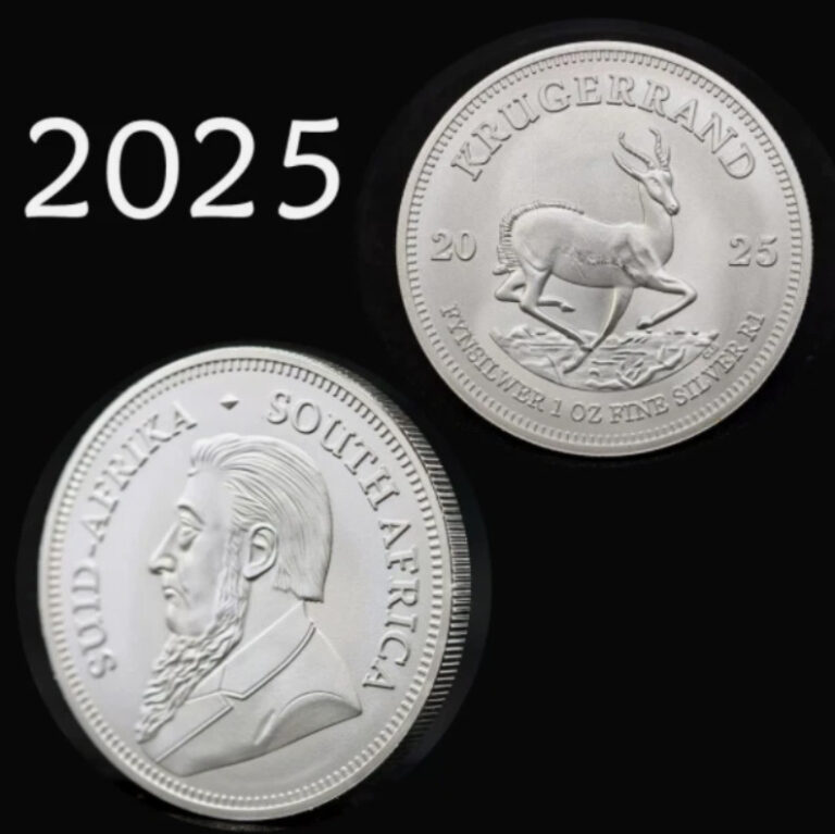 Read more about the article Silver 2025 South Africa 999 Silver Krugerrand 1 oz 1 Rand coin