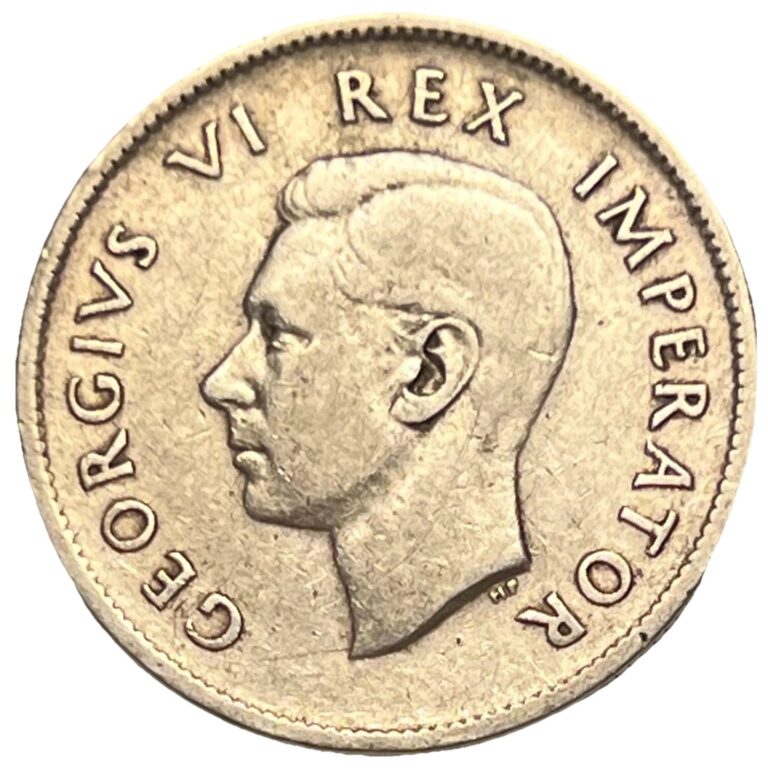 Read more about the article 1941 🇿🇦 South Africa 2 Shillings Silver Coin – Combined Shipping – Lot C76b