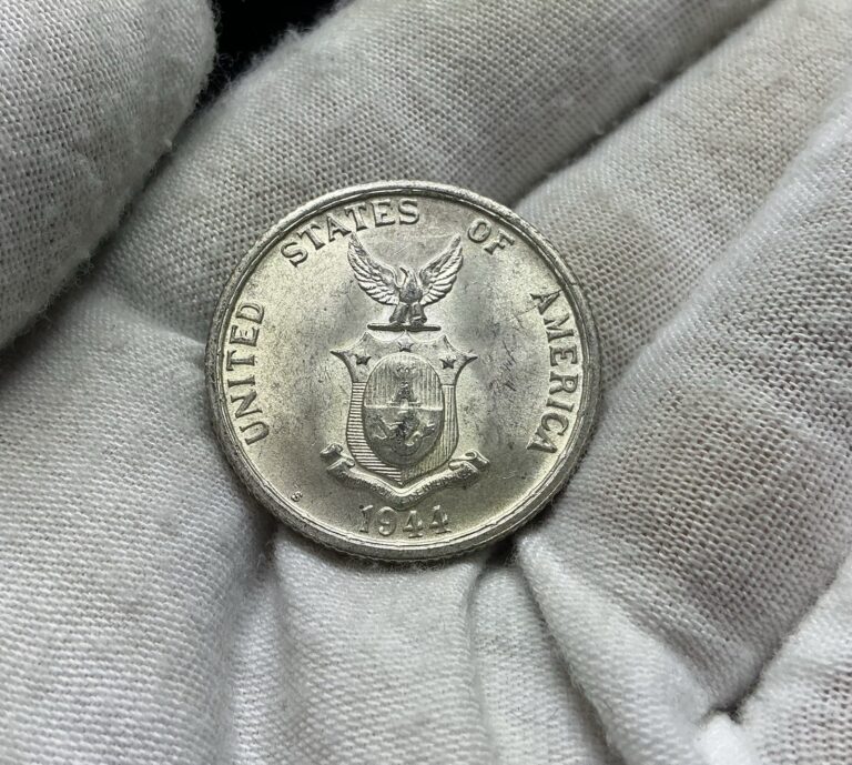 Read more about the article 1944 S U.S. Philippines Silver 50 Centavos C376