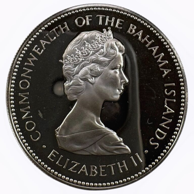 Read more about the article Bahamas Islands 1972 Two Dollars Silver Coin:  ASW 0.8862oz Proof Strike