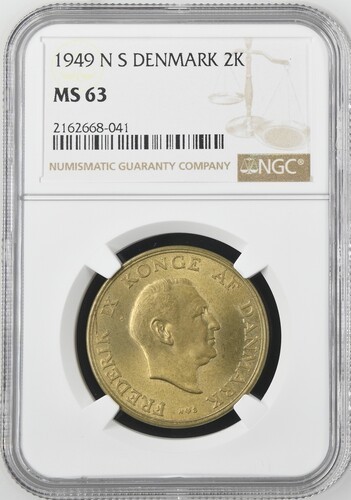 Read more about the article 1949 N DENMARK 2 KRONER NGC MS 63 Certified Coin