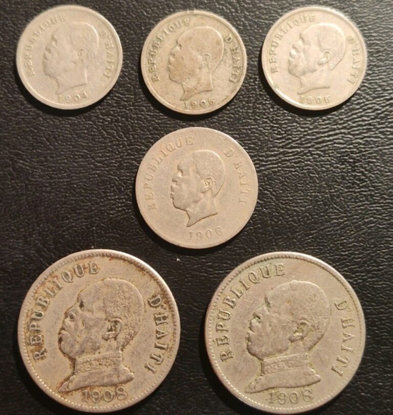 Read more about the article Haiti  Lot Of 6 Older Haitian Coins.