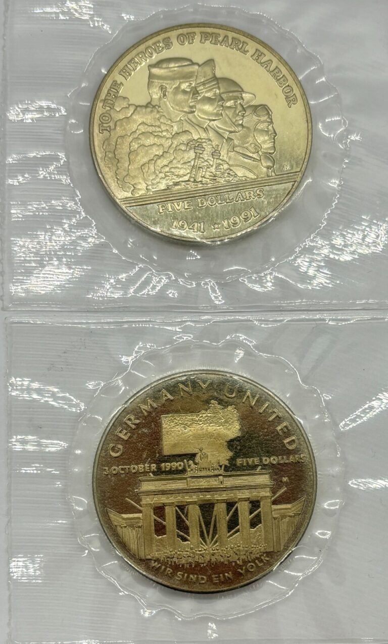 Read more about the article 2 Republic of Marshall Islands $5 Dollar Sealed Commemorative Coins