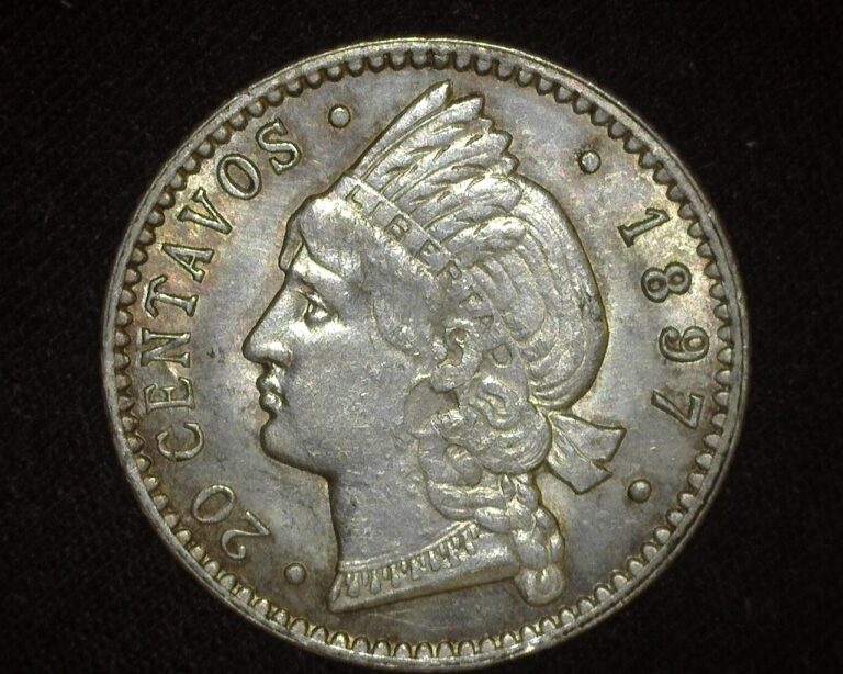 Read more about the article DOMINICAN REPUBLIC 1897 20 CENTAVOS KM14 SILVER ABOUT UNCIRCULATED ~K49