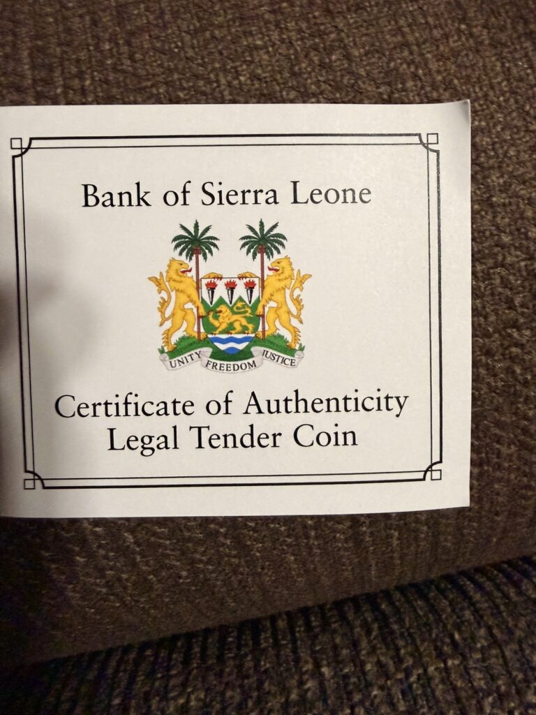 Read more about the article 2021 $10 Sierra Leone 60 Years Independence Lion Sterling Silver Proof Coin