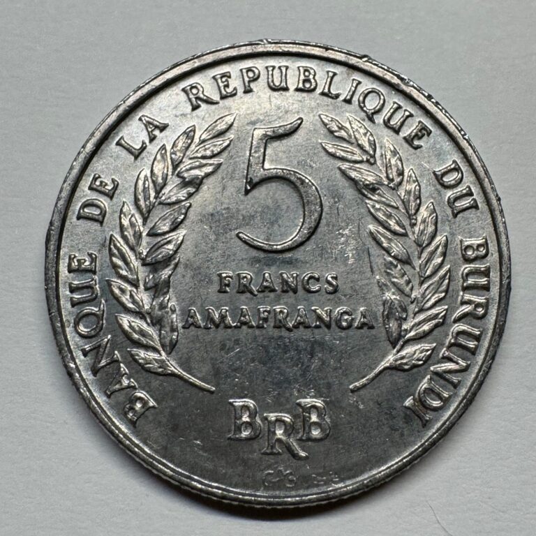 Read more about the article 1971 Burundi 5 Francs – Coin #C-076